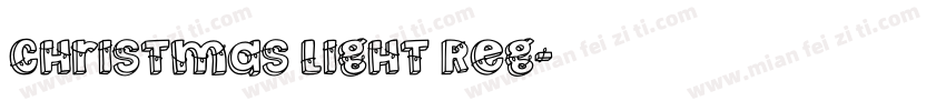 Christmas Light Reg字体转换